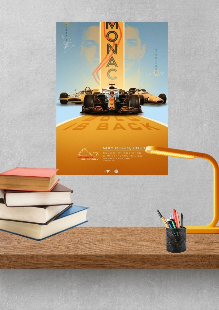 F1 Cars 9 Posters Combo- A4 Size #C2