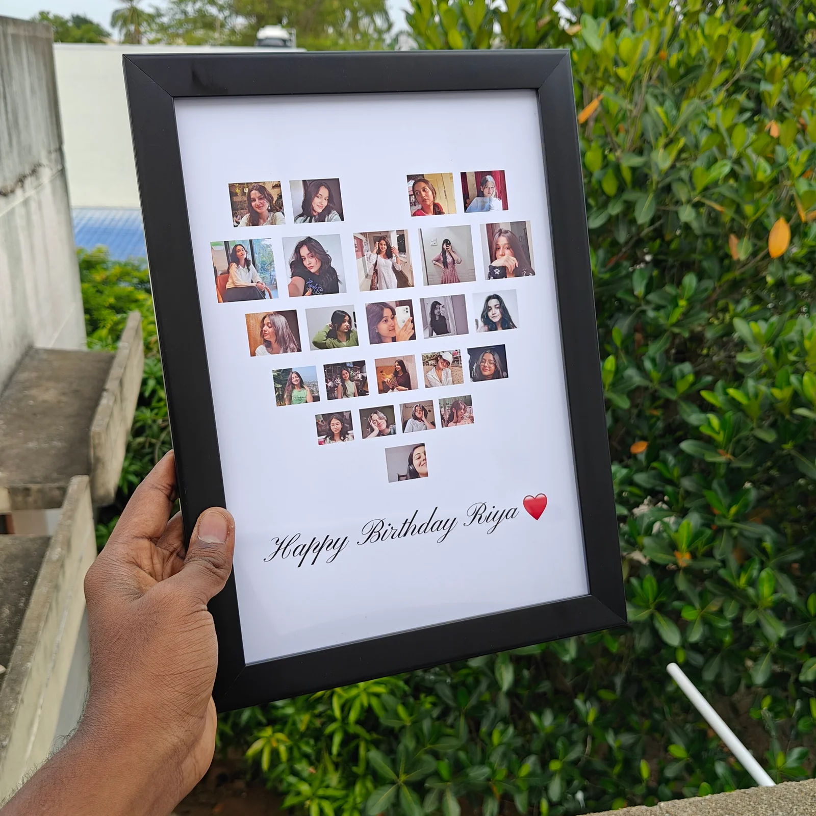 Heart Collage Frame A4